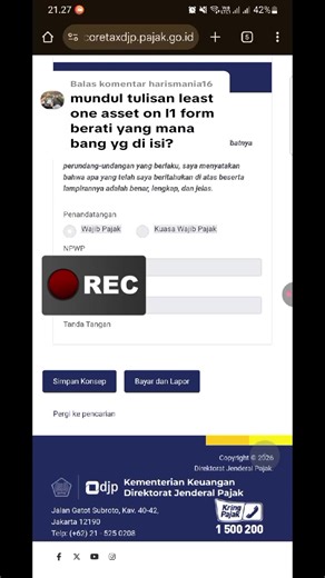Membalas @harismania16 Cara mengatasi Operasi Gagal Please Input At Least One Asset on L1 Form! ketika lapor SPT Tahunan di Coretax