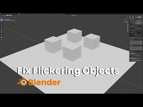 How to fix Flickering Objects | Blender