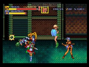 Streets of Rage 2 Sailor Moon Gameplay