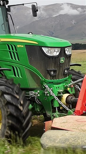 Cutting Grass with a John Deere Tractor