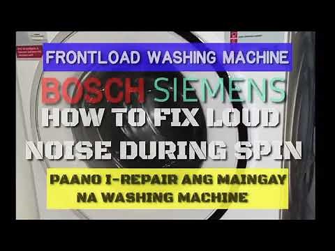 Common problem of frontload washing machines. BOSCH / SIEMENS how to fix loud noise during spin.
