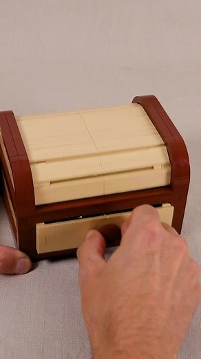 Making a tambour box to store my treasure. Instructions and build kit are available if you want to build your own. #lego #fancybox #treasure