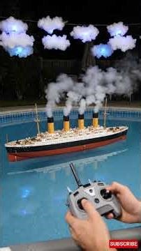 Working RC Titanic in My Backyard #titanic