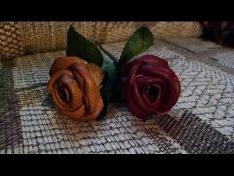 Making a Leather Rose