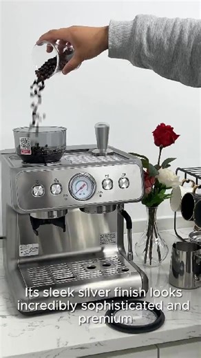 Perfect espresso starts here.☕️ ✔ PID precision temperature control ✔ Consistent fine grinding for a balanced flavor ✔ Personalize your brew to your exact liking  Black Friday : "Stack with code CY15 to save over $200 total!" | Kismile | Facebook