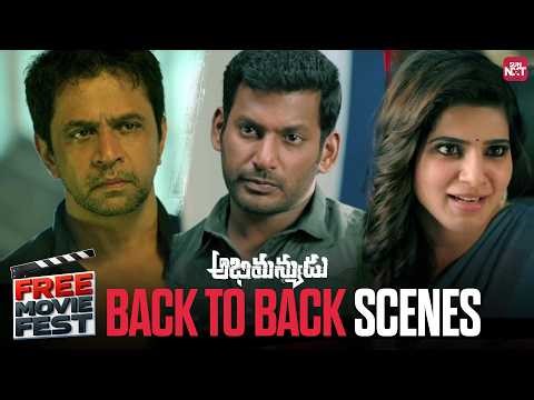 Abhimanyudu - Back to Back Scenes | Telugu | Vishal | Arjun | Samantha | Sun NXT