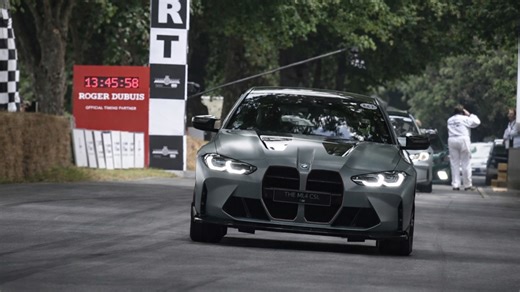 Insane BMW M4 CSL on Goodwood hill climb attack