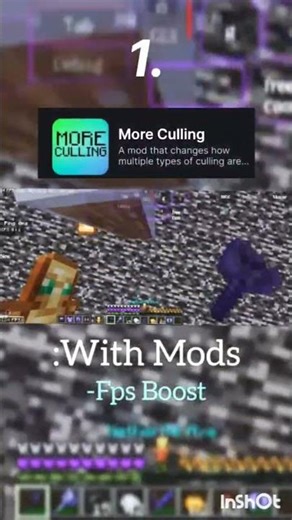 Best Fps Booster mods || Part:1 || #100 subscribe #gaming #trending #minecraft