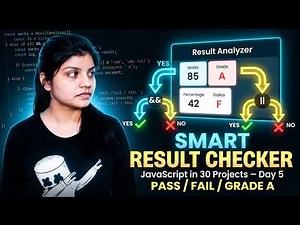 Project 5 – Smart Result Analyzer | JavaScript Logical Operators& If-Else Explained | 30 JS Projects