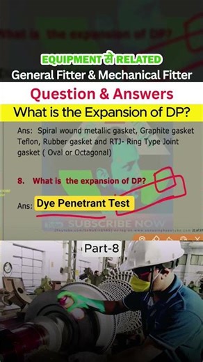 DPT Full Form | Dye Penetrant Testing | Fitter Interview Question | Gulf Jobs #shorts #shortvideo