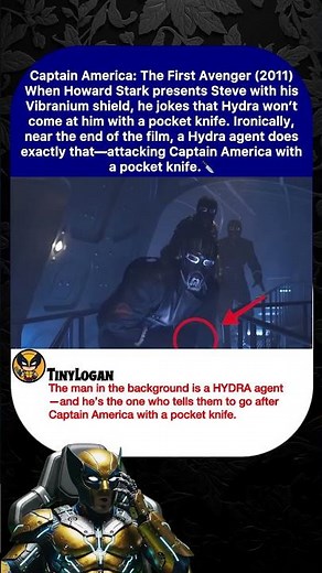 Captain America: The First Avenger (2011)When Howard Stark presents Steve with his Vibranium