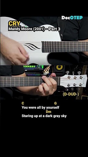 Cry - Mandy Moore (2001) Easy Guitar Chords Tutorial with Lyrics Part 3 SHORTS REELS