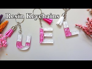 How to make resin letters keychains | Epoxy Resin crafts for beginners | small business for beginner