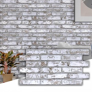3D White Brick Wall Panels: Peel and Stick PVC Tile (12 Pcs) - Etsy