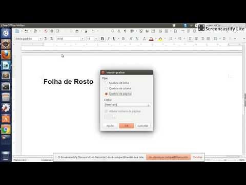 Como numerar páginas no LibreOffice para TCC ou Monografia