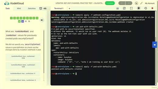 来自udemy最火的kubernetes课程 38.Validating and Mutating Admission Controllers-Lab