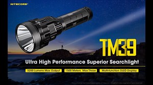 Watch Nitecore TM39 5200 Lumen 1640 Yard Long Throw Flashlight on Amazon Live