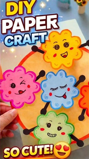 The cutest thing you’ll make today! 🌈✂️ #shorts #diy #kawaii #handmade #origami ​#papercraft