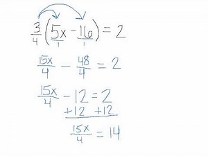 Distributing with a Fraction