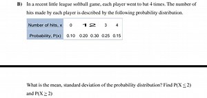 Given the following probability distribution for the number of ... | Filo