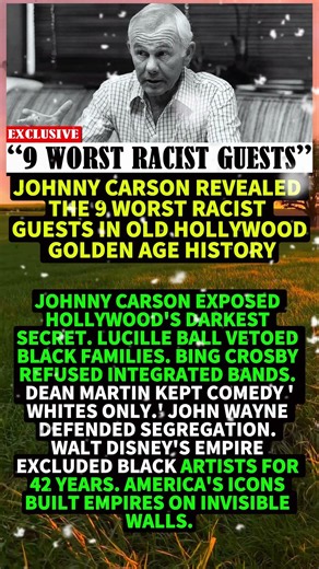 Johnny Carson Revealed the 9 Worst Racist Guests in Old Hollywood Golden Age History #shorts #viral