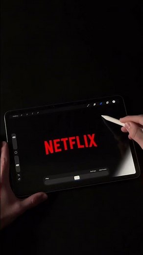 Netflix Logo Animation 🔥🎥 #netflix #movie #logo #animation #procreate