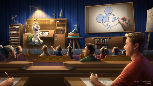 Disney Reveals Audio-Animatronic Olaf for New Animation Academy Experience at Hollywood Studios