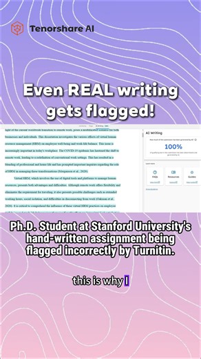 How to avoid plagiarism and Turnitin AI Detection False Positives? 😱 #Shorts