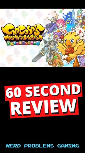 Chocobo's Mystery Dungeon Every Buddy! 60 Second Review