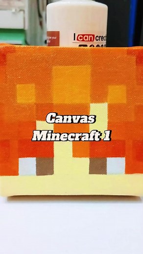 Minecraft Canvas Painting Tutorial: Acrylic Art