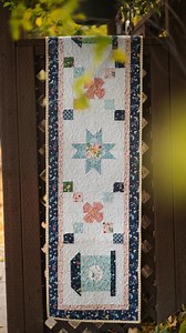 Did you know that my Melody Lane Quilt Pattern includes bonus instructions for a table runner?! I love these photos from @rileyblakedesigns of this cute bonus project! Grab your PDF (or paper) copy of the Melody Lane Quilt Pattern in my shop to make this runner just in time to display for spring🌸 Shop Here: https://flamingotoesshop.com/collections/new-arrivals/products/melody-lane-quilt-pdf-pattern | Flamingo Toes