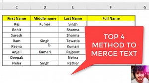 20K views · 975 reactions | Merge Text in Seconds using these 4 amazing methods in excel | Mukul Jain | Facebook