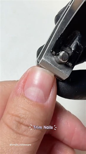 Prep Nails For Polish ♥️✨ #howto #nails #diynails #short