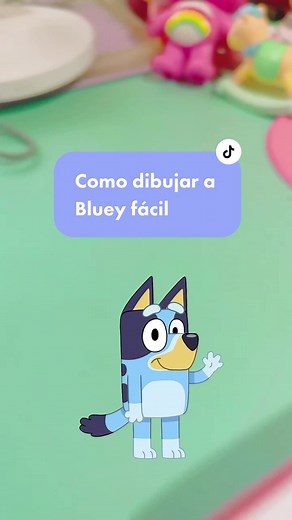 Tutorial de cómo dibujar a Bluey paso a paso
