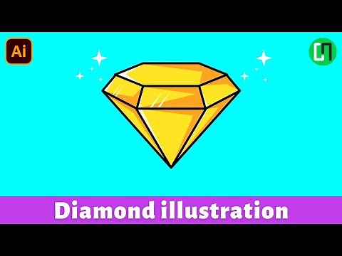 How to draw Diamond in Adobe Illustrator | Graphic Design Tutorial