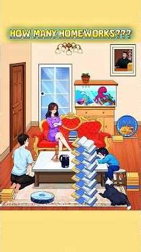 Help the boy finish all his homework so his mother won't be angry #funny #help #games #memes