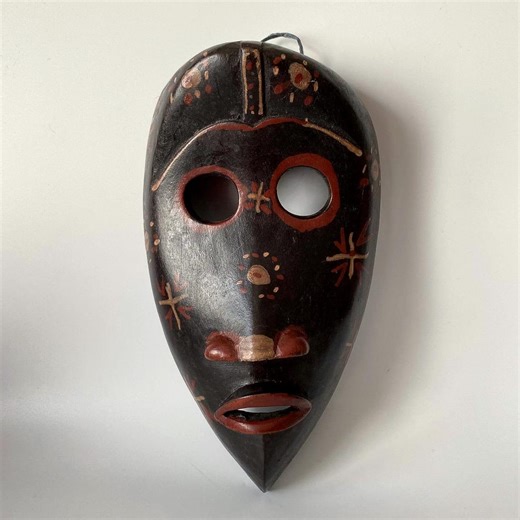 Vintage African Dan Tribal Mask: Hand Carved, Hand Painted - Etsy UK
