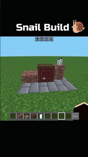 Snail Build in Minecraft #shorts #minecraft
