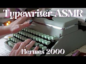 Librarian ASMR Typing Classic Lit on Vintage Typewriter | Hermes 2000
