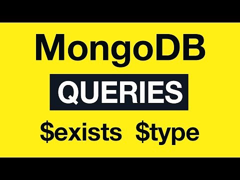 15 MongoDB $exists and $type query operators