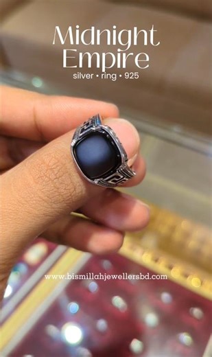 Midnight Empire Ring (925) #925silver #gentsfashion #sterlingsilver #jewelry #fingerrings