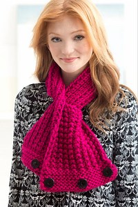 Snappy Slit Scarf (Knit)