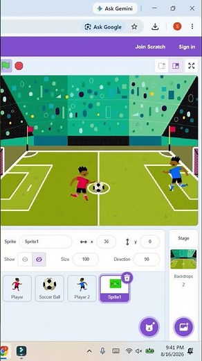 Football game in scratch | Build Your Own Football Game | #scratch #coding #codingforkids #games