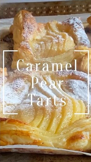 Salted Caramel Pear Tarts #shorts