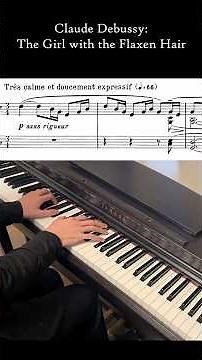 Debussy's most beautiful theme - The Girl with the Flaxen Hair #piano #debussy #classicalmusic