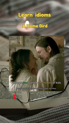 Learn Idiom A Home Bird #englishgrammar #idiom #idiomas