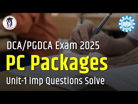 PC Packages Unit-1 | Important Questions & Solutions | Windows OS & Internet Uses | Main Exam 2025