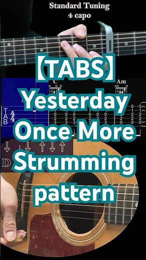 【TABS】Yesterday Once More Strumming pattern