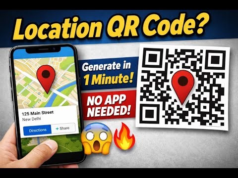 How to Generate QR Code for Google Map Location | Step by Step| Google Map QR Code| QR code location
