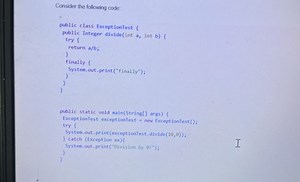 Consider the following code:javapublic class ExceptionTest {... | Filo
